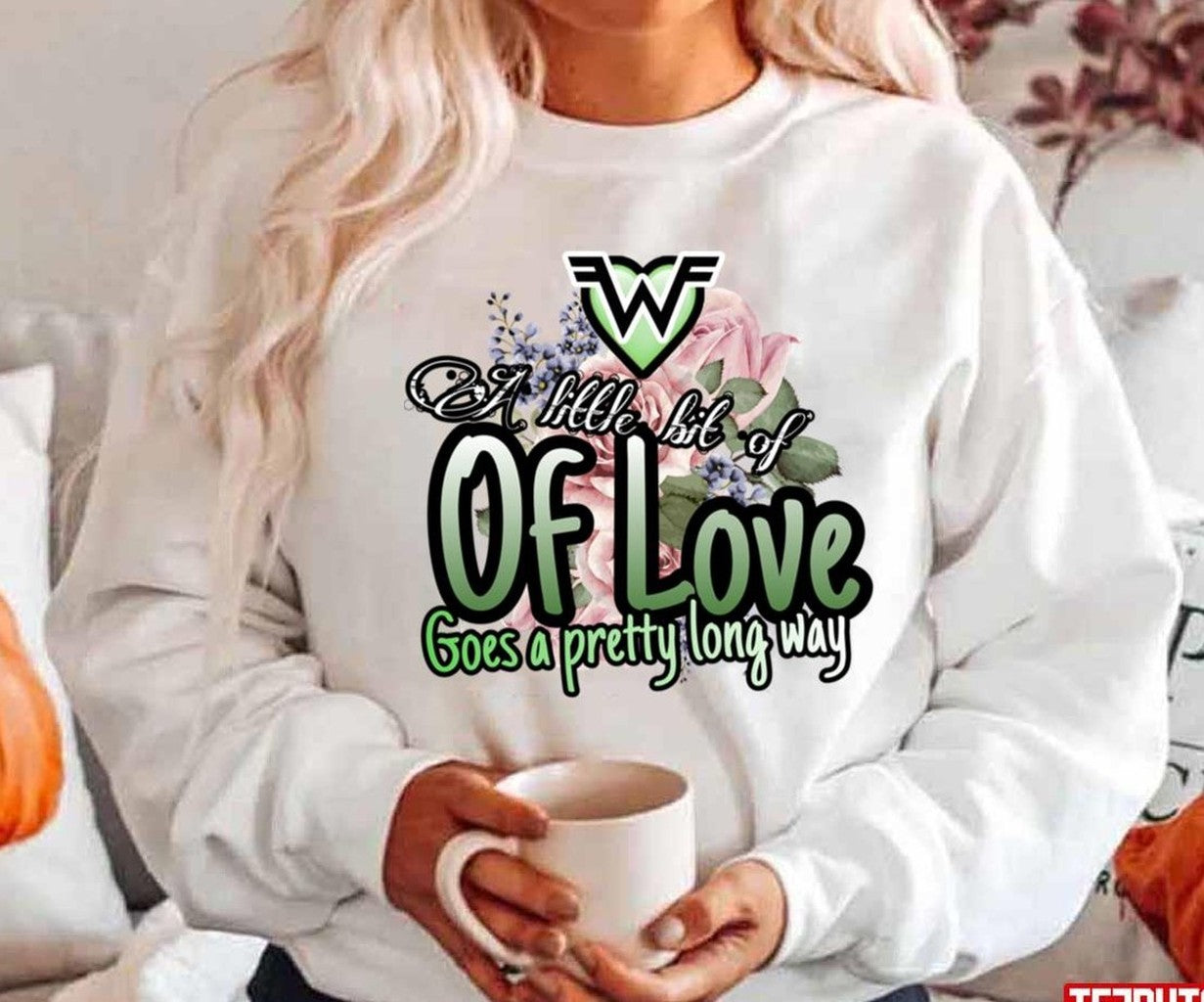 A Little Bit Of Love Goes A Pretty Long Way Weezer Band Unisex Hoodie