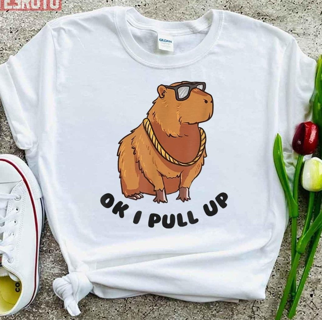 Capybara Ok I Pull Up Unisex T-Shirt