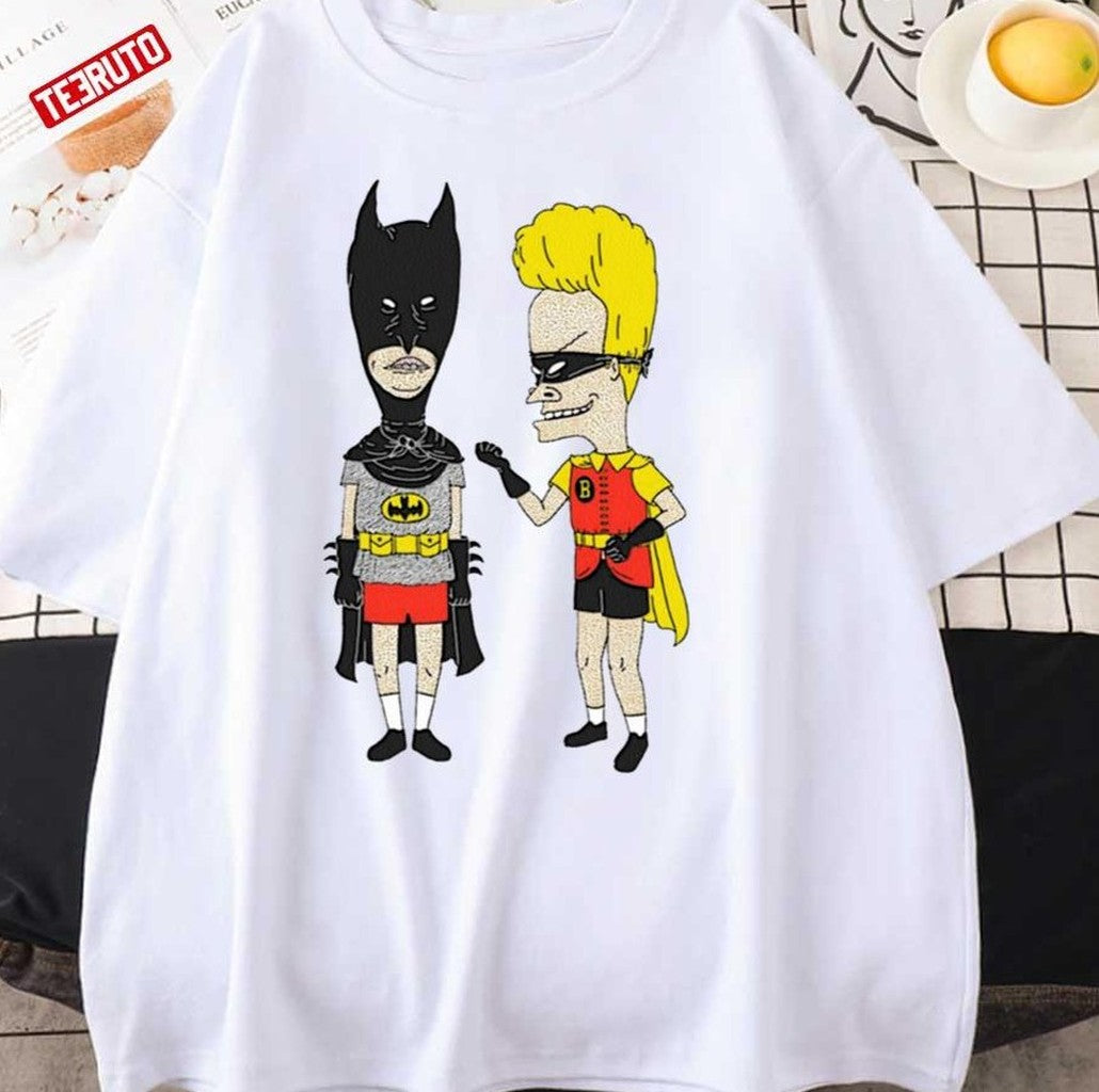 California Cartoon Batman Beavis And Butthead Unisex T-Shirt
