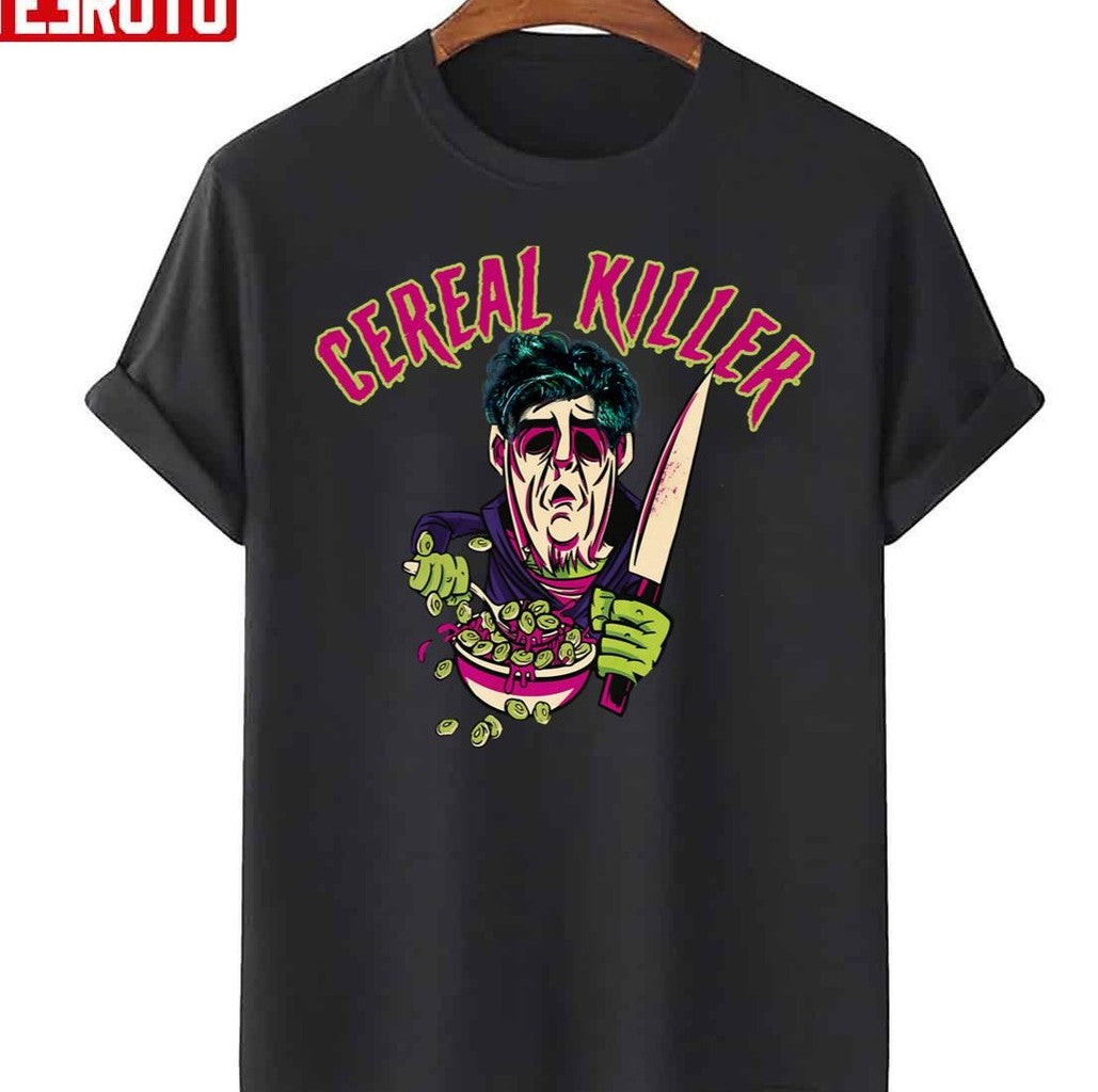 Cereal Killer Funny Halloween Style Unisex T-Shirt