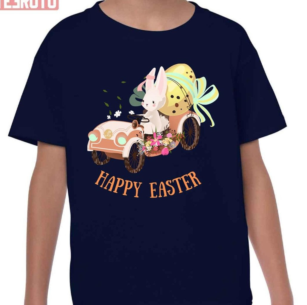 Bunny Easter Ride Kid T-Shirt
