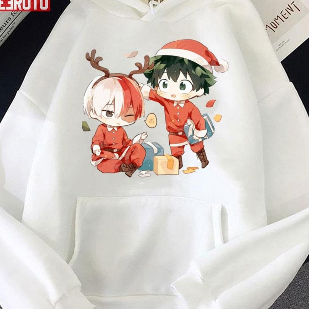 Chibi Design My Hero Academia Christmas Characters Unisex Sweatshirt