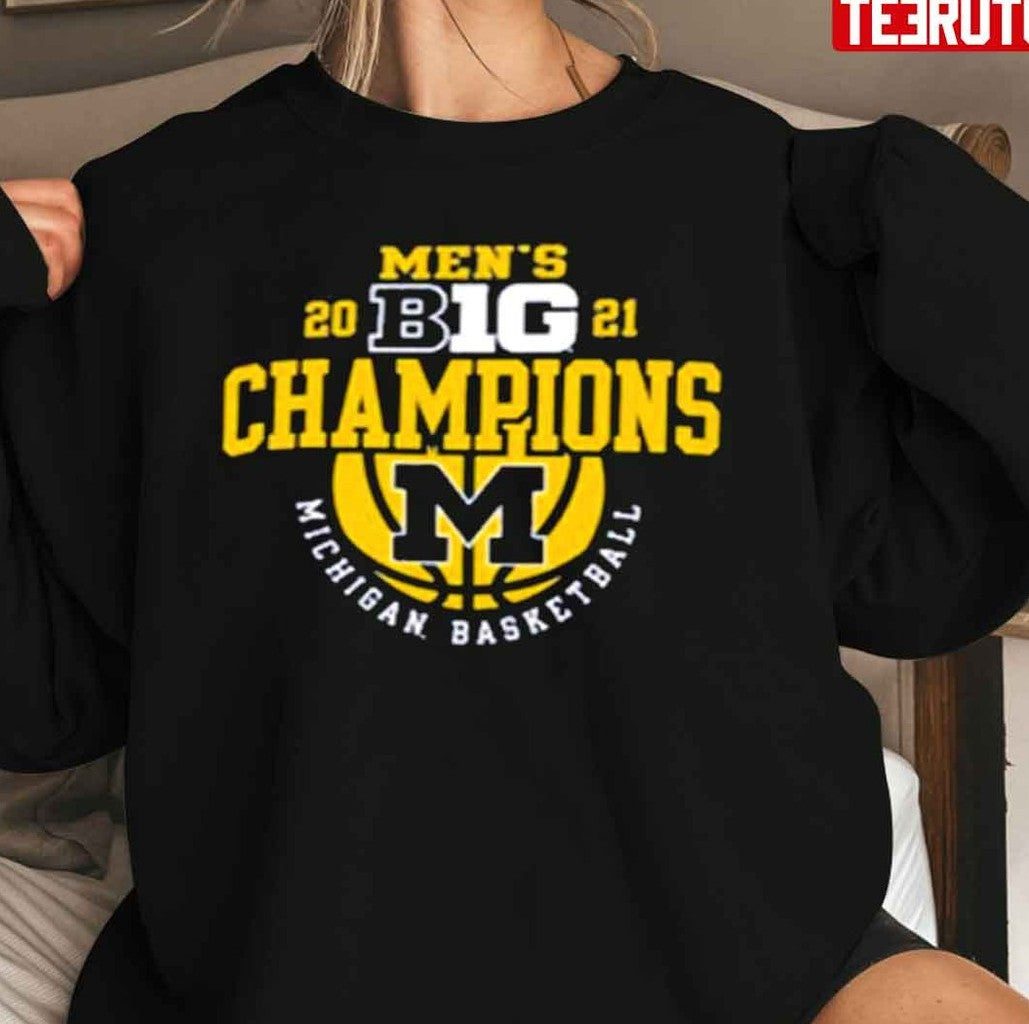 Champion University Of Michigan Basketball Big Ten Sweatshirt