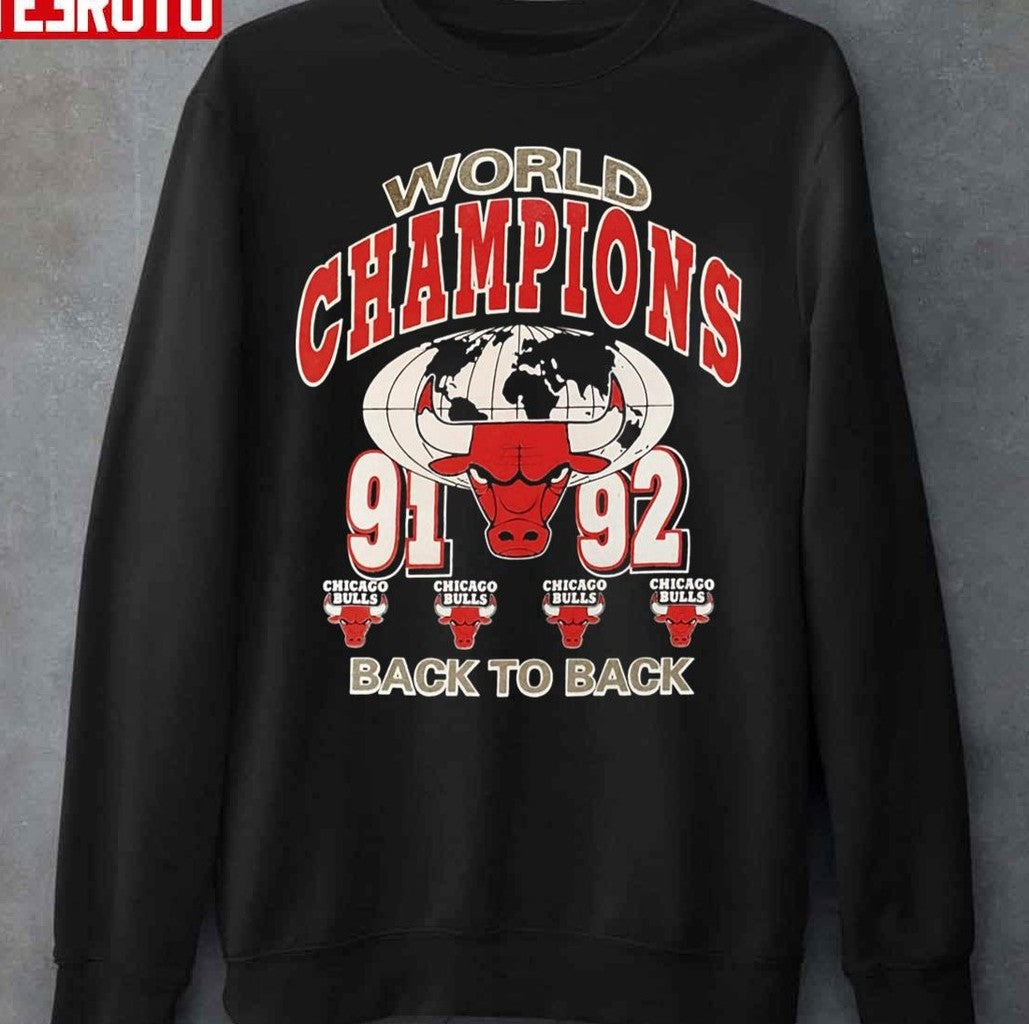 Chicago Basketball Back To Back 91-92 Sweatshirt
