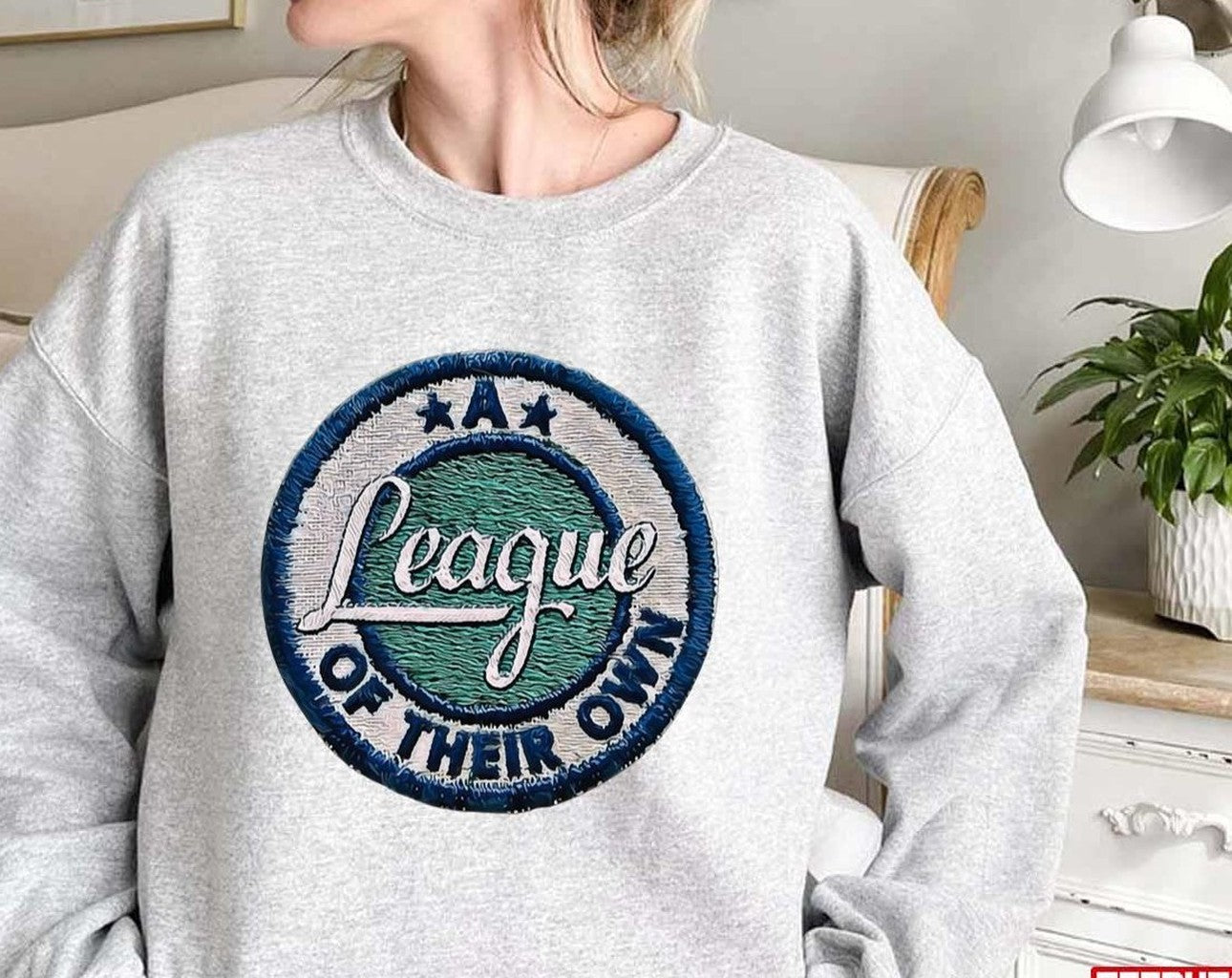 A League Of Their Own Embroider Logo Unisex Sweatshirt