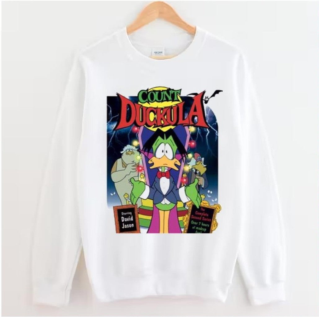 Cartoon Green Duck Count Duckula Unisex Sweatshirt