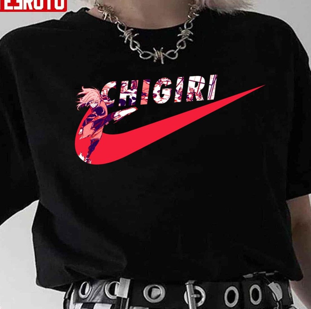 Chigiri Hyoma Sports Nike Logo Blue Lock Unisex T-Shirt