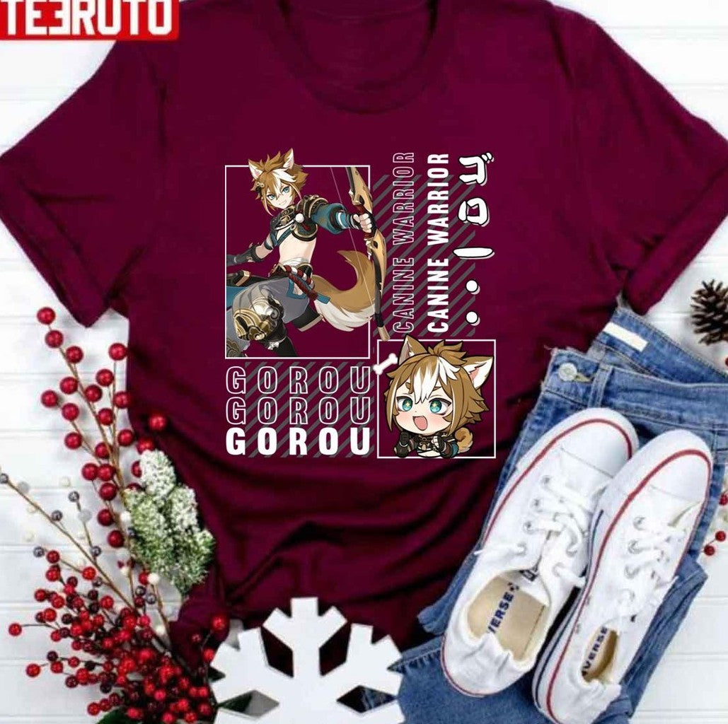 Canine Warrior Gorou Genshin Impact Unisex T-Shirt