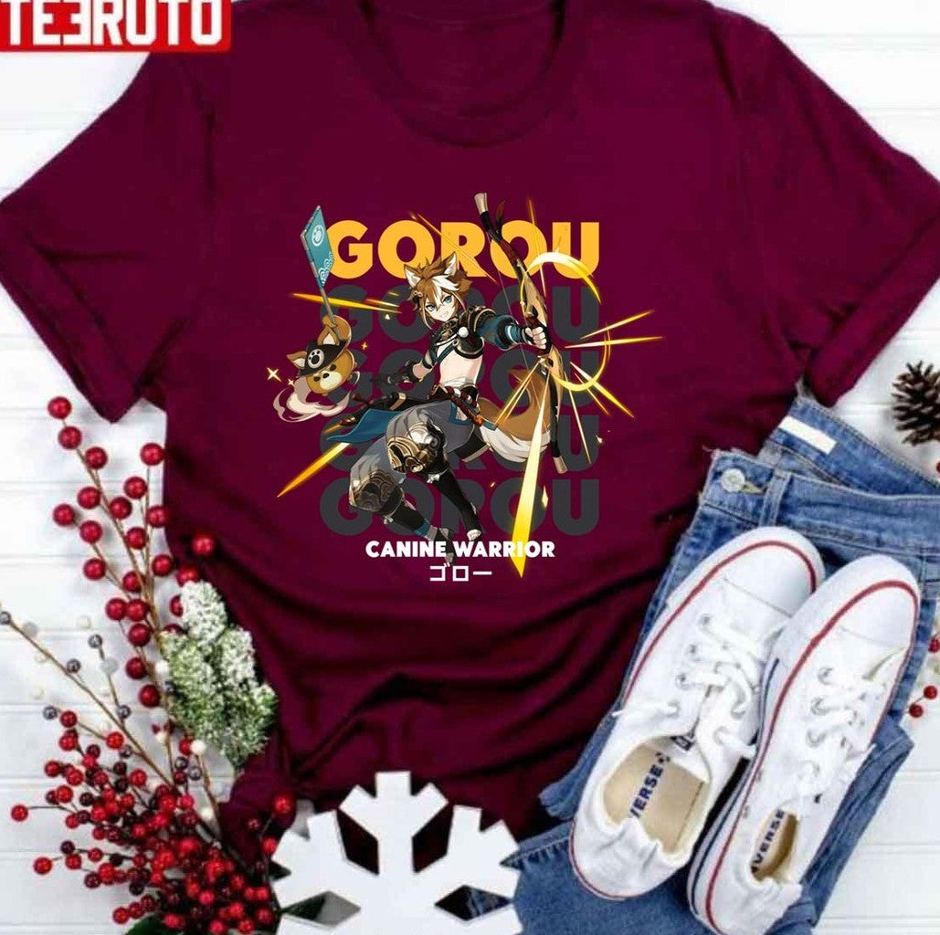 Canine Warrior Gorou Essential Genshin Impact Unisex T-Shirt