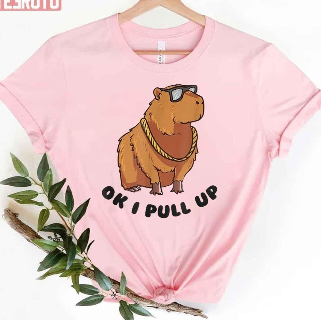 Capybara Ok I Pull Up Unisex T-Shirt