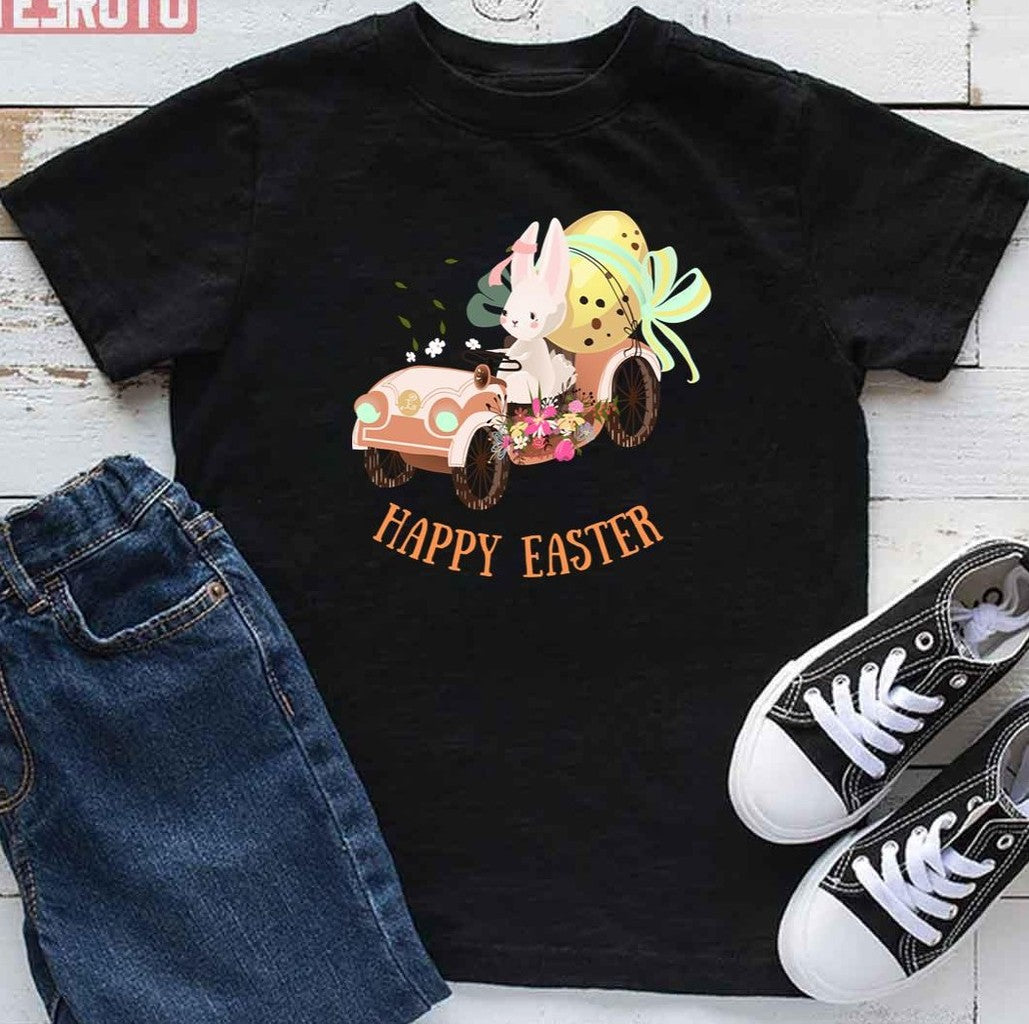 Bunny Easter Ride Kid T-Shirt