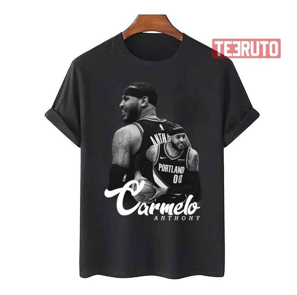 Carmelo A Portland Black And White Carmelo Anthony Unisex T-Shirt