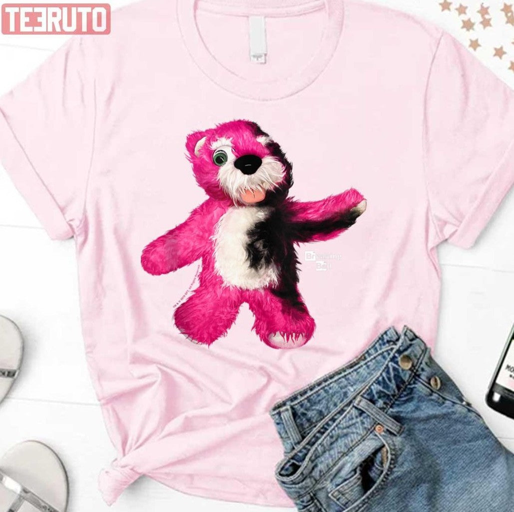 Burnt Pink Teddy Bear Portrait Breaking Bad Unisex T-Shirt