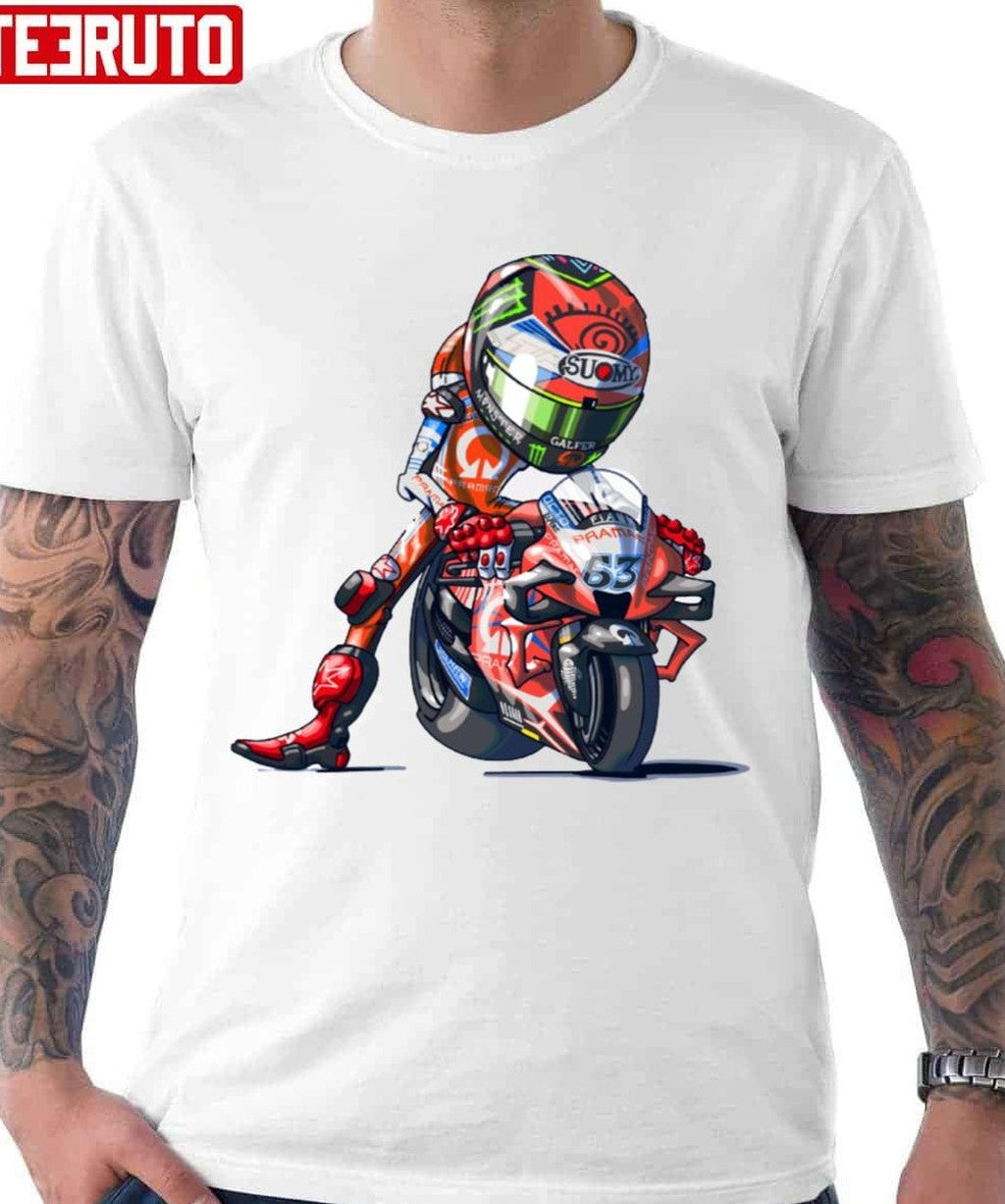 Cartoon Chibi Motorsport Pecco Bagnaia Unisex T-Shirt