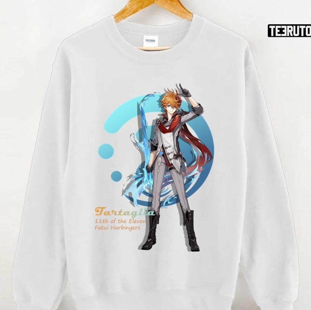 Childe Tartaglia 11th If The Eleven Fatui Harbingers Genshin Impact Unisex T-shirt