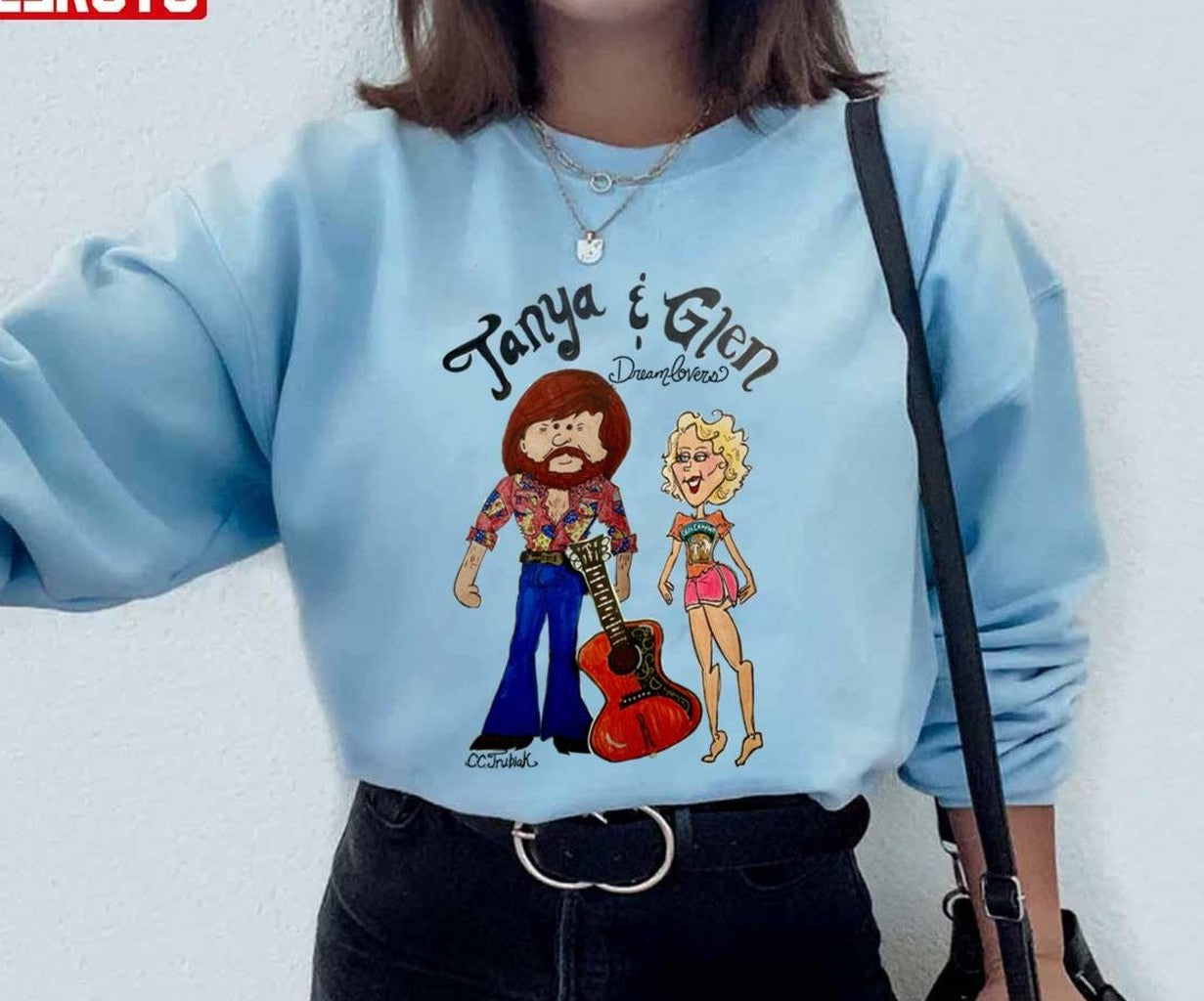 Cc Trubiak's Tanya Tucker & Glen Campbell Dreamlovers Unisex Sweatshirt
