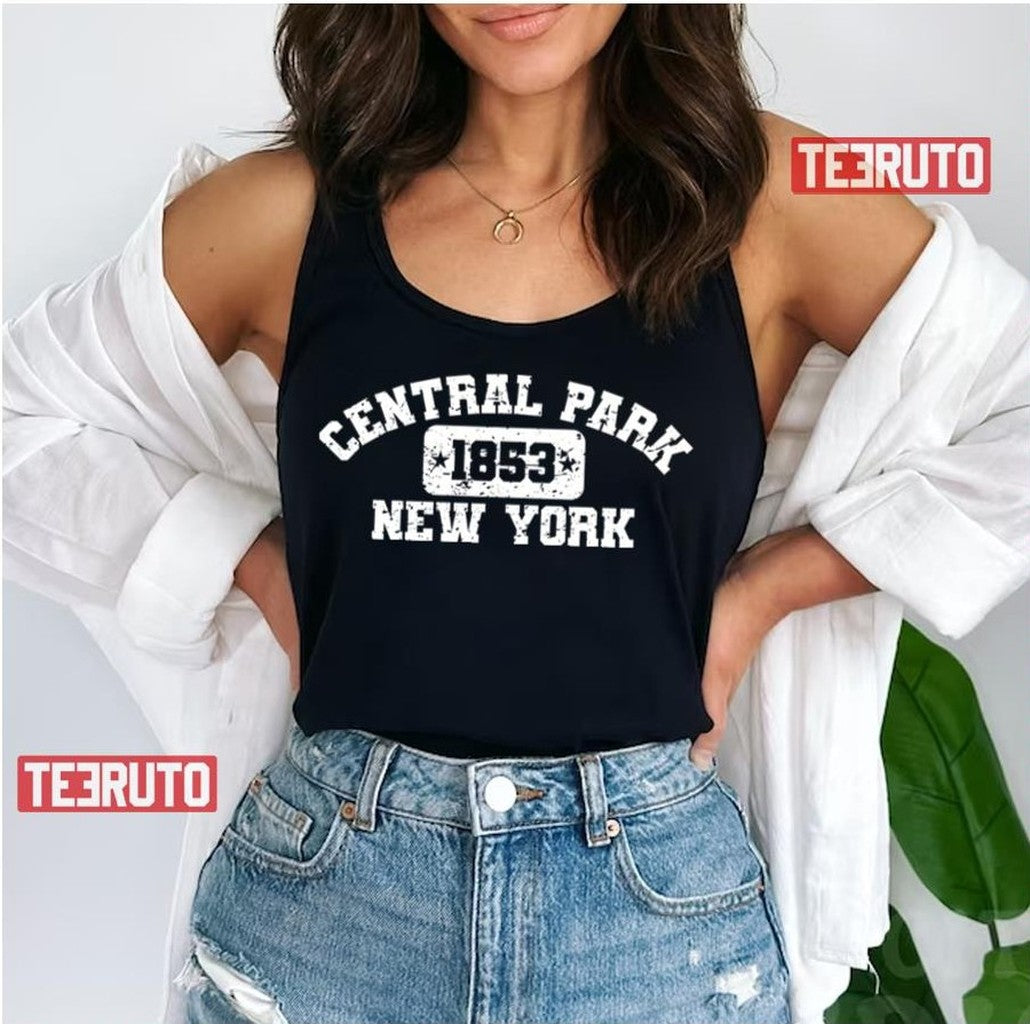 Central Park Nyc Athletic Style Distressed Vintage Unisex T-Shirt