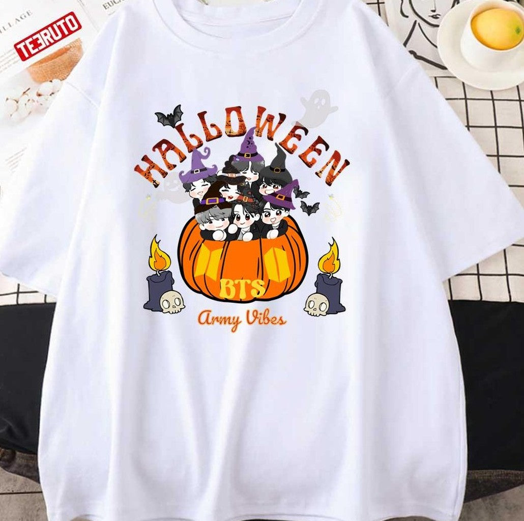 Chibi BTS Halloween Army Vibes Unisex Sweatshirt
