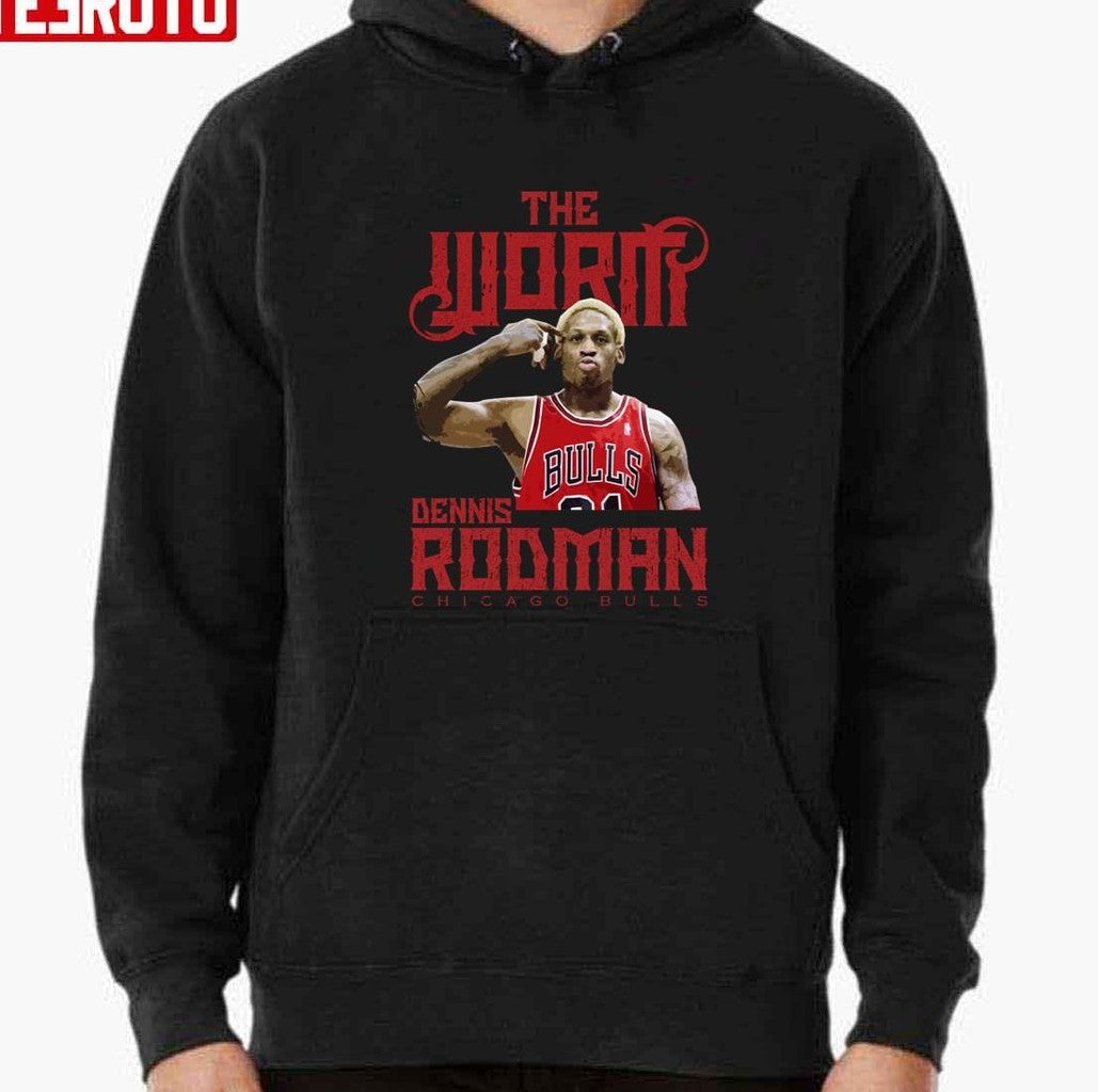 Chicago Bulls The Worm Dennis Rodman Basketball Player Graphic Unisex T-shirt