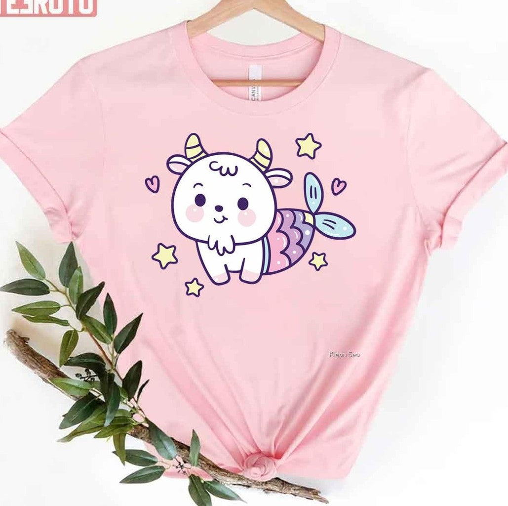 Cartoon Capricorn Cute Art Unisex T-Shirt