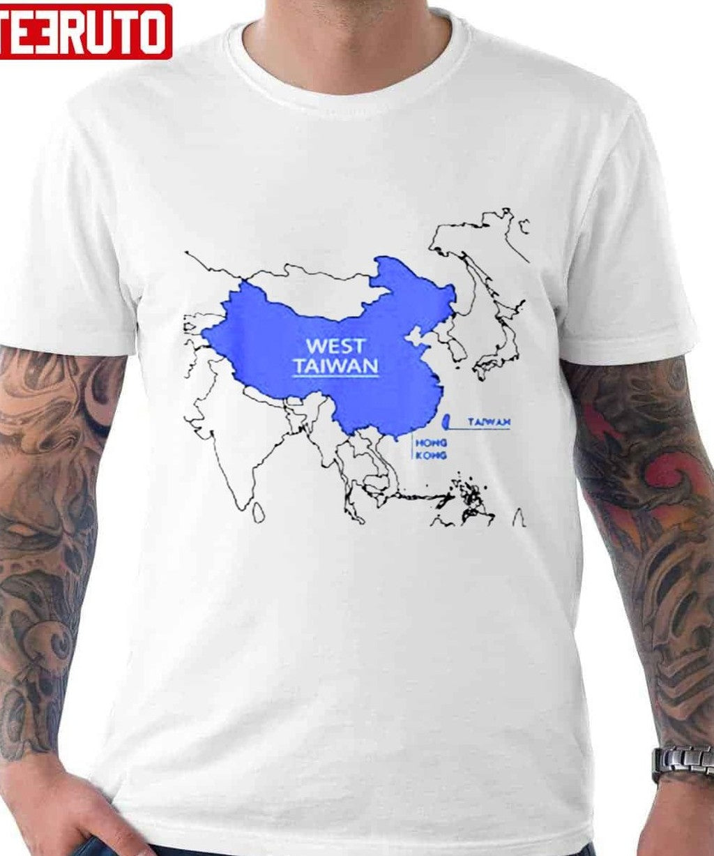 China Map Define West Taiwan Unisex T-Shirt