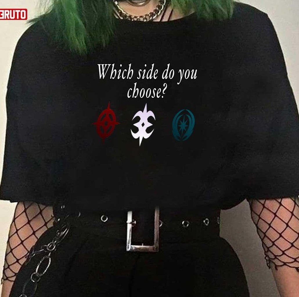 Choose Your Destiny Which Side Do You Choose Fire Emblem Fates Unisex T-Shirt