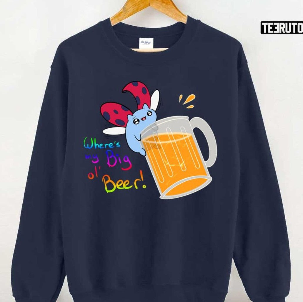 Cat Bug Big Ol Beer Bravest Warriors Unisex T-Shirt