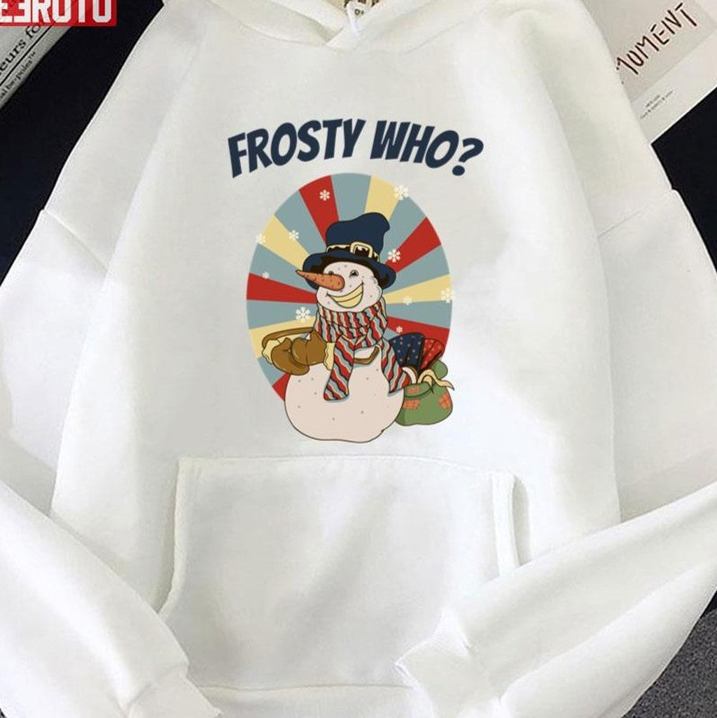 Carrot Nose Frosty Who Christmas Snowman Unisex Sweatshirt