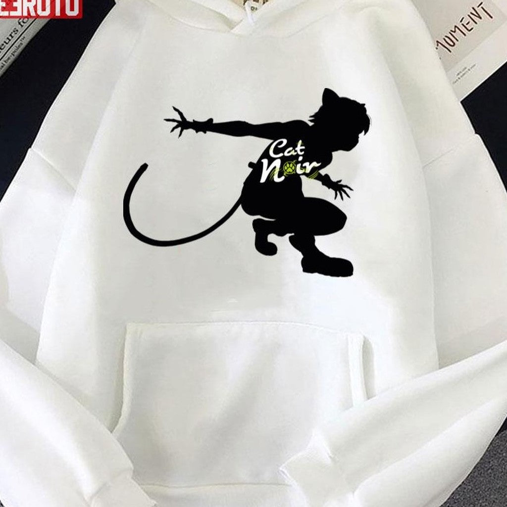 Cat Noir Character Miraculous Ladybug Cat Noir Silhouette Unisex T-shirt