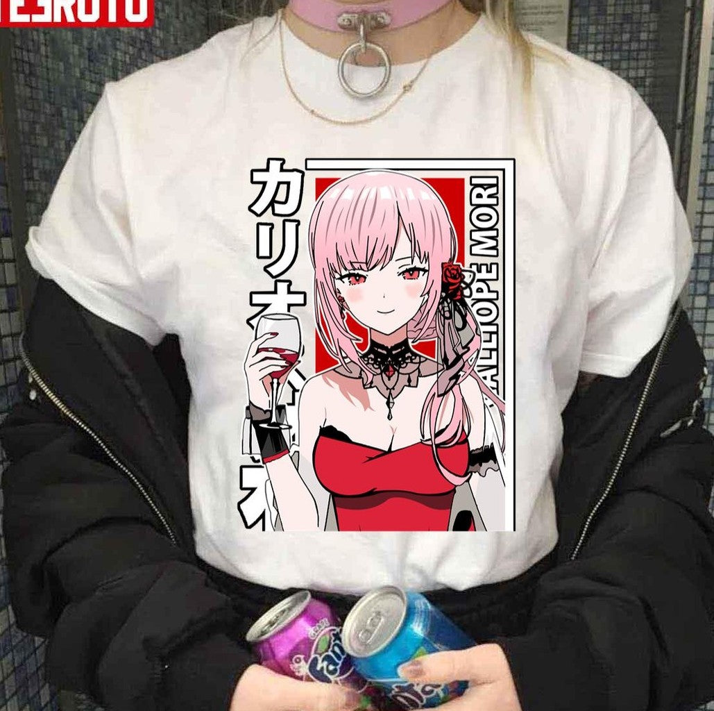 Calliope Mori Red Dress Hololive En Unisex Hoodie