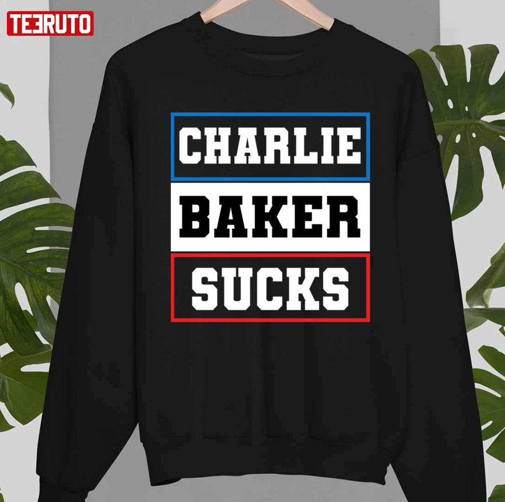 Charlie Baker Sucks Grunge Design Unisex T-Shirt