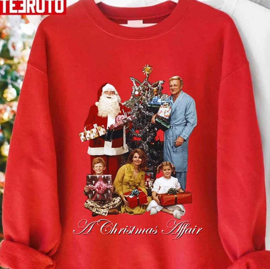 A Christmas Affair Retro 60s 70s Buffy Jody Cissy Tribute Unisex Sweatshirt
