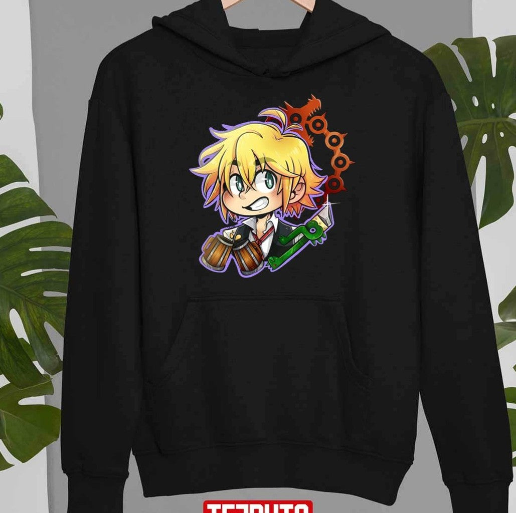 Chibi Loving Beer Seven Deadly Sins Meliodas Chiffon Top Unisex Sweatshirt