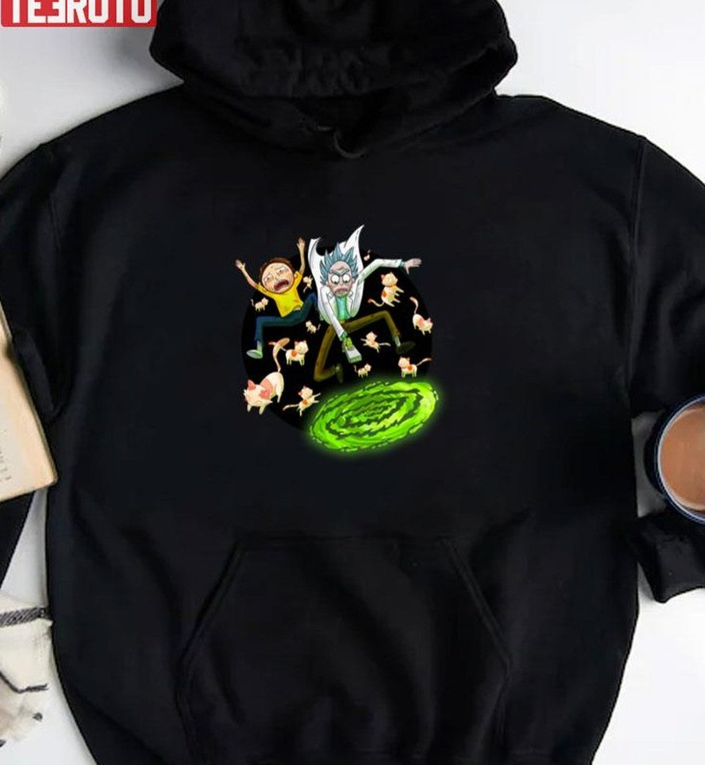 Cartoon Illustration Rick And Morty Unisex T-shirt