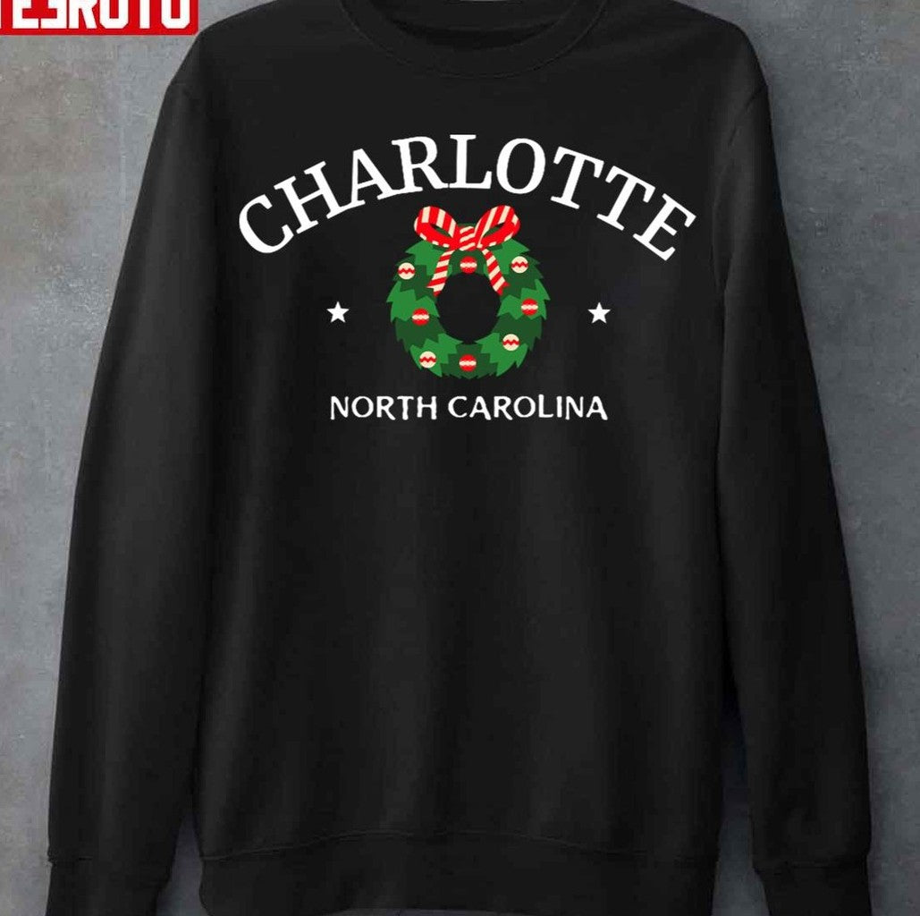 Charlotte North Carolina Christmas Unisex T-Shirt