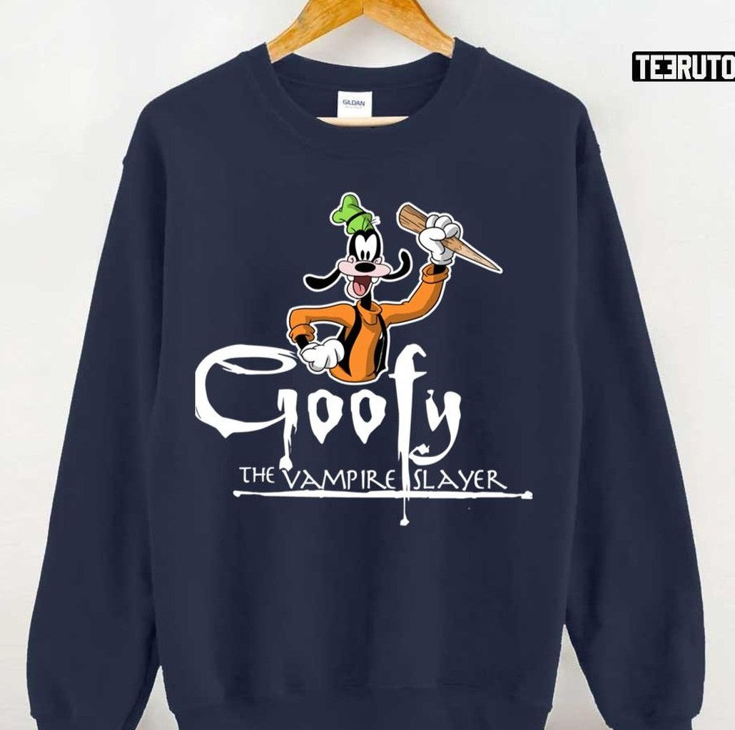 Cartoon Goofy The Vampire Slayer Disney Unisex Sweatshirt