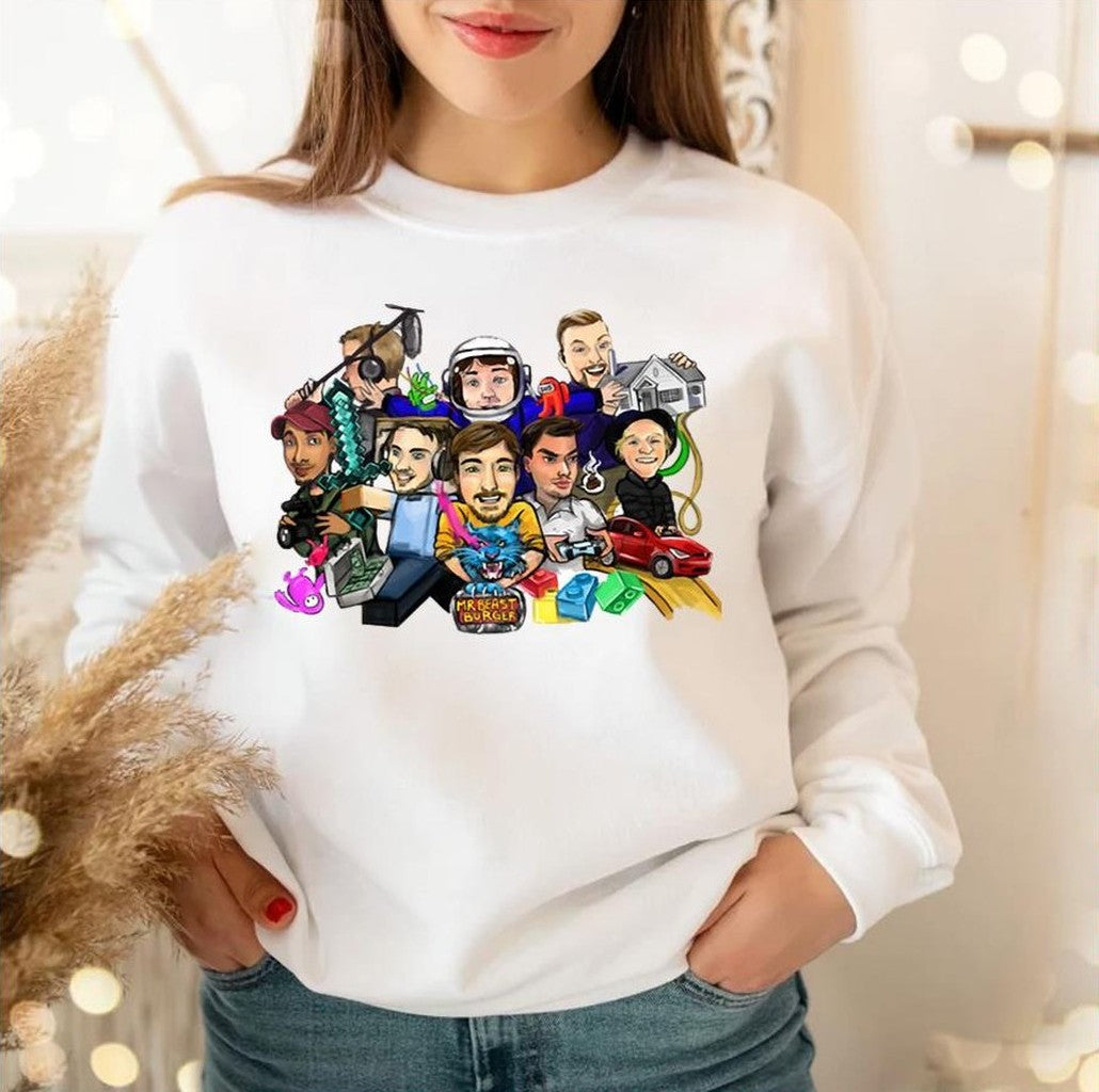 Cartoon Squad Mr Beast Unisex Sweatshirt