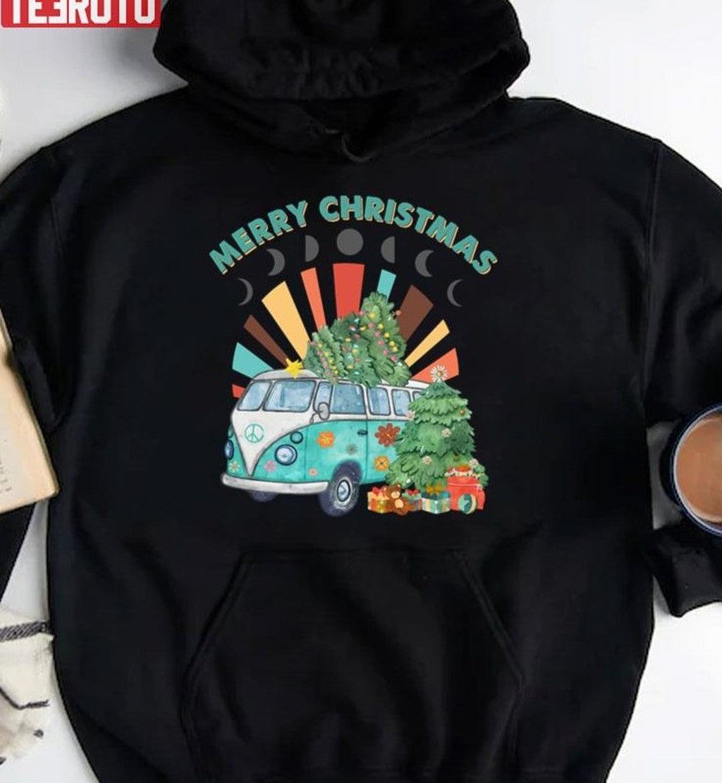 Camping Hippie Christmas 2023 Unisex Sweatshirt