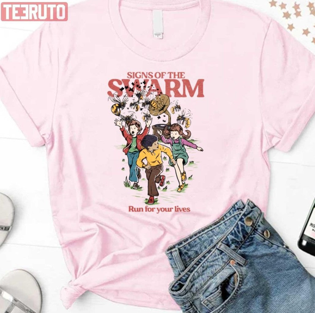 Cartoon Design Signs Of The Swarm Band Unisex T-Shirt