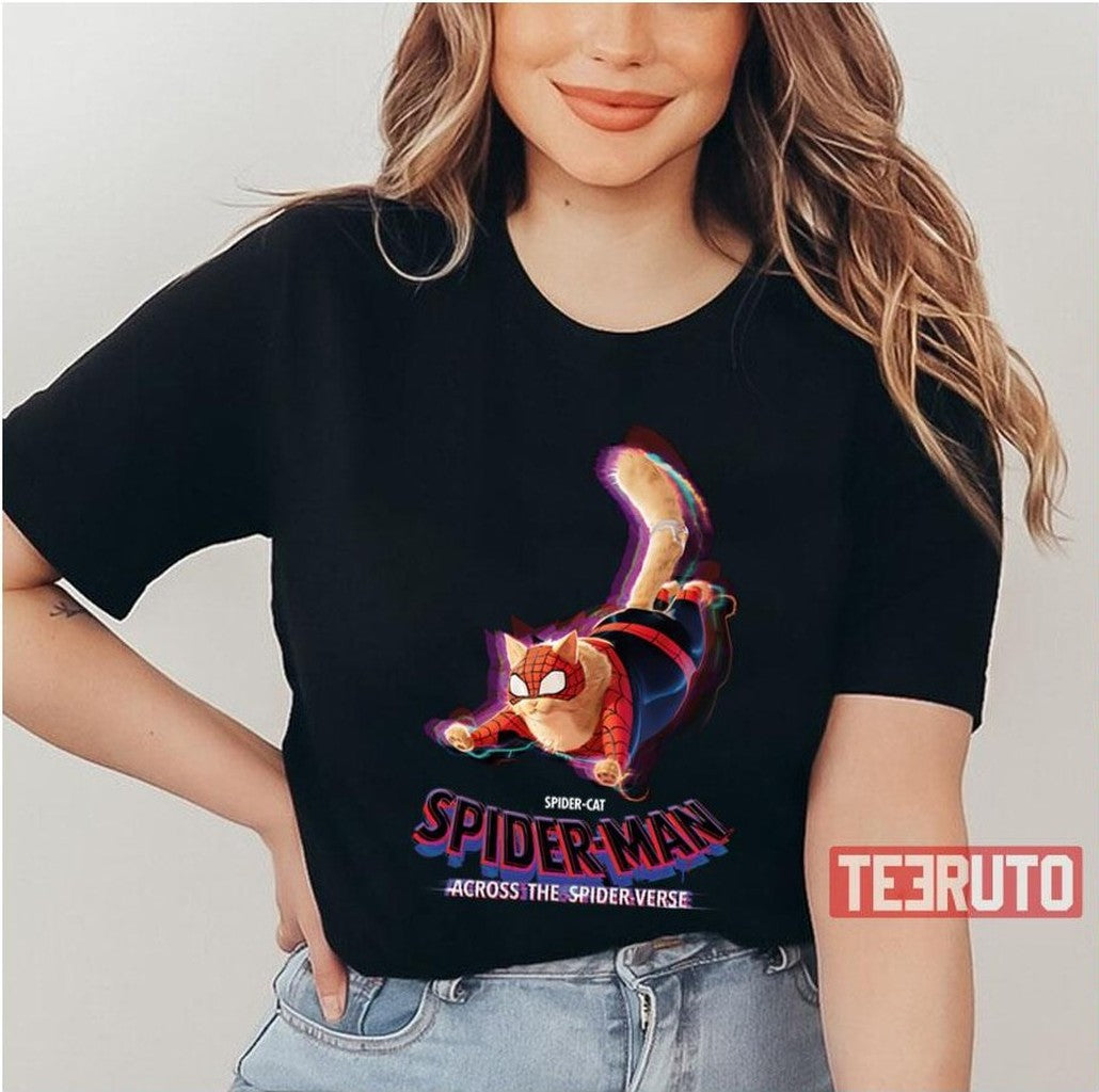 Cat Version Across The Miles Morales Gwen Unisex T-Shirt
