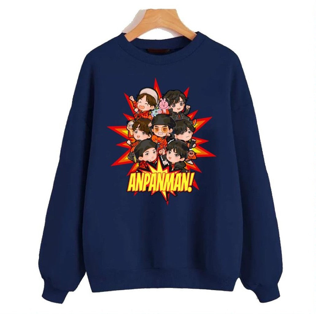 Bts Design Anpanman Cartoon Art Unisex Sweatshirt