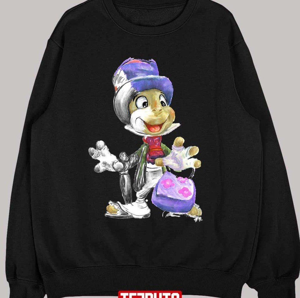 Charcoal And Oil Jiminy Cricket Pinocchio Unisex T-shirt