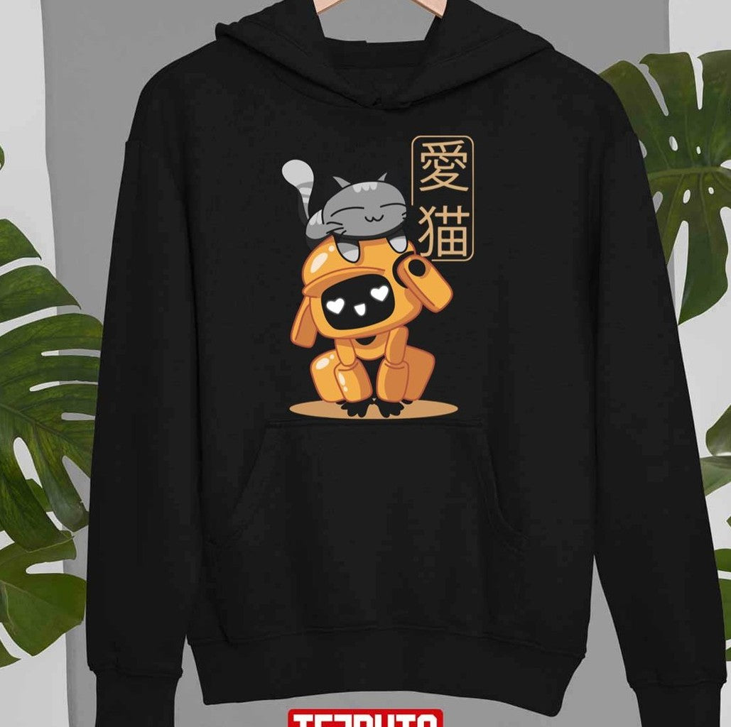 Cartoon Love Death Robots Cat Cute Unisex Sweatshirt