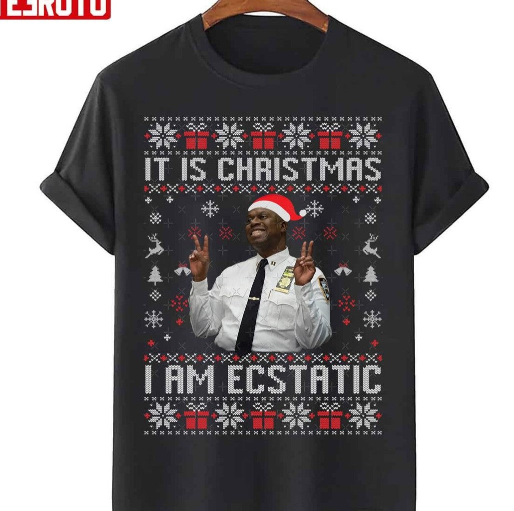 Brooklyn Nine Nine Captain Holt It Is Christmas I Am Ecstatic Unisex Sweatshirt
