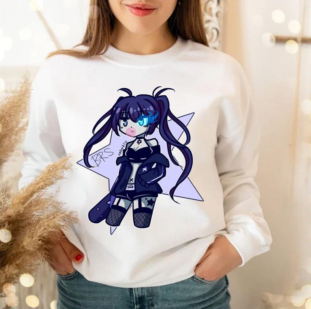 Chibi Kuroi Cute Black Rock Shooter Unisex Sweatshirt