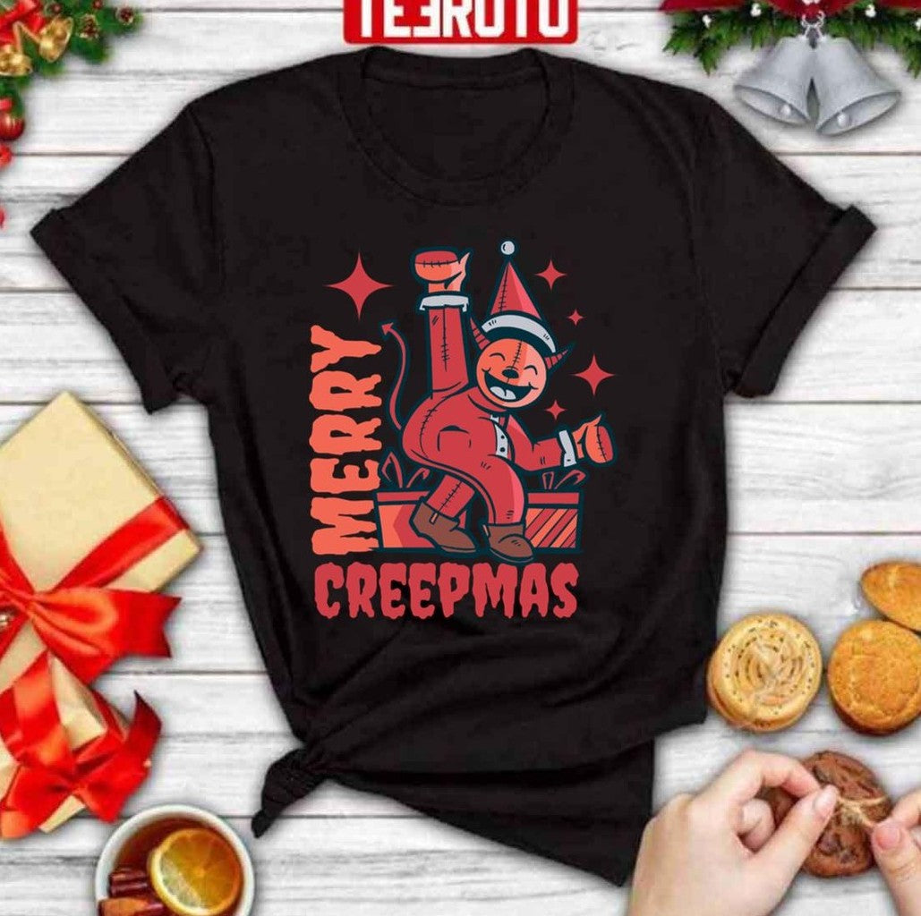Chimney Devil Santa Merry Creepmas Unisex Sweatshirt