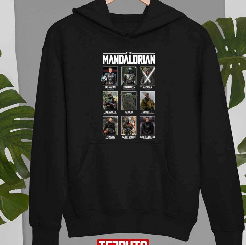 Character The Mandalorian Grid Star Wars Unisex T-Shirt