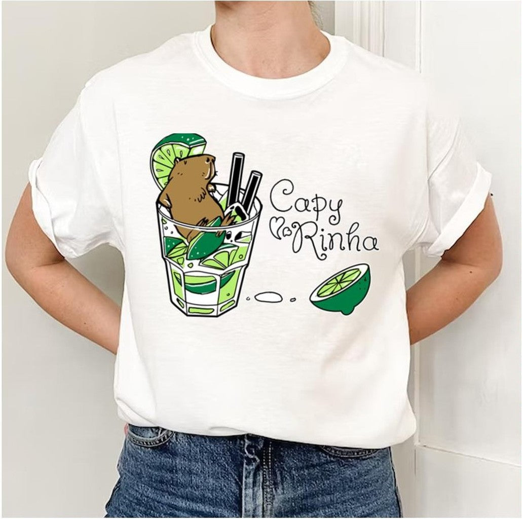 Cabybara Plus Caipirinha Equal Capyrinha Design Unisex Sweatshirt