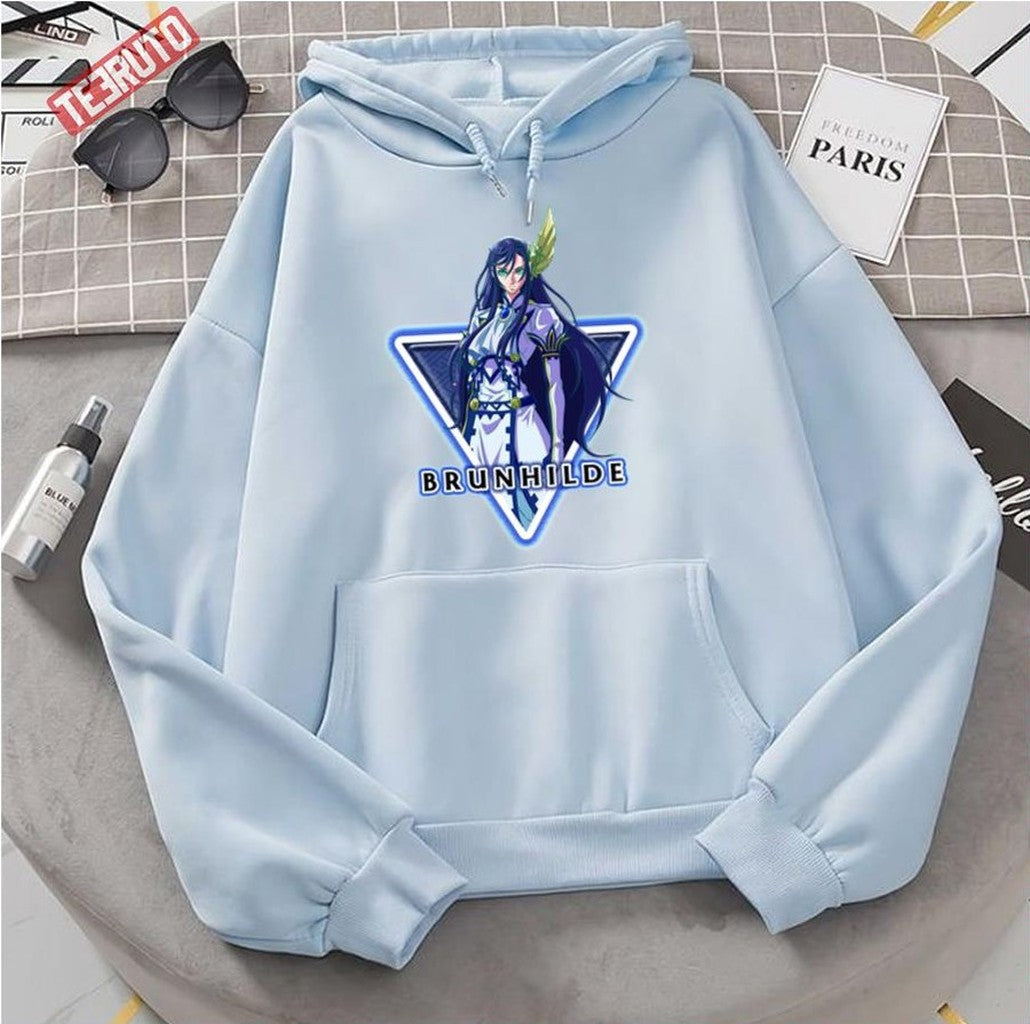 Brunhilde Fighter Neon Design Record Of Ragnarok Unisex Hoodie