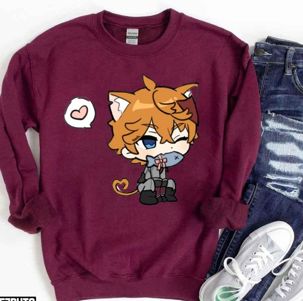 Catching Fish Tartaglia Chibi Childe Genshin Impact Unisex T-Shirt